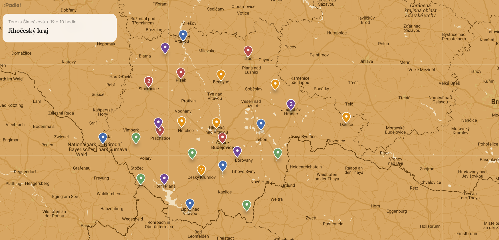 Jihočeský_kraj - Mapa-s-body